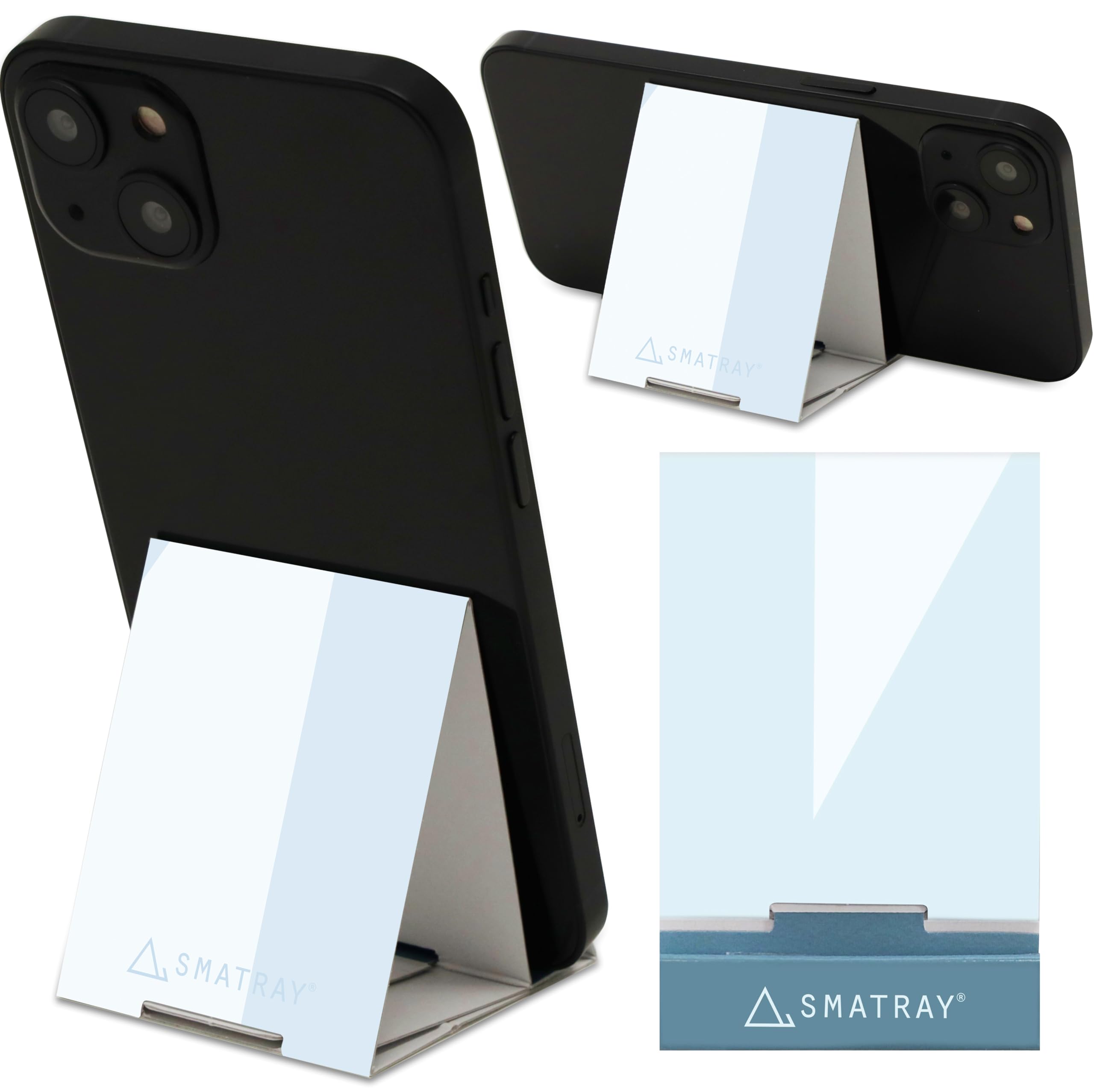 スマホを立てかけるためのもの Amazon.co.jp: muro折りたたみスマホスタンドSMATRAY（スマトレイ